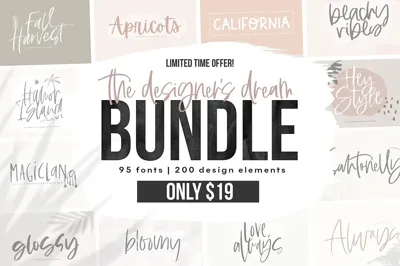 The Designer's Font BUNDLE Free Download