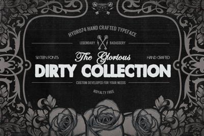 The Dirty Collection - 16 Fonts Free Download