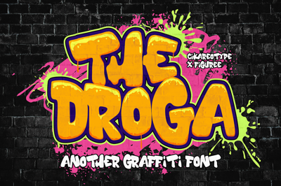 The Droga - Thick Graffiti Font Free Download