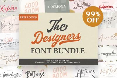 The Font Bundle For Graphic Designer Free Download