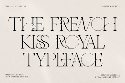 The French Kiss Royal Typeface