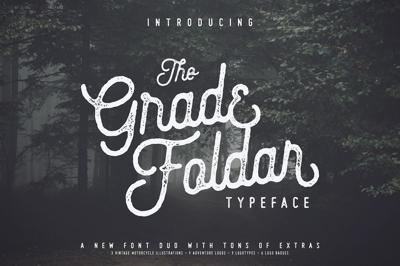 The Gradefoldar (2 fonts + 27 Bonus) Free Download