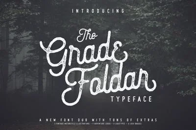 The Gradefoldar (2 fonts + 27 Bonus)