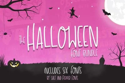 The Halloween Font Bundle (6 Fonts)