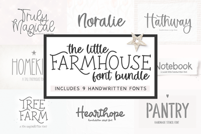 The Little Farmhouse Font BUNDLE Free Download