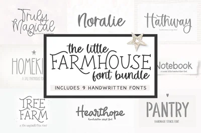 The Little Farmhouse Font BUNDLE