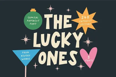 The Lucky Ones paper cut fonts Free Download