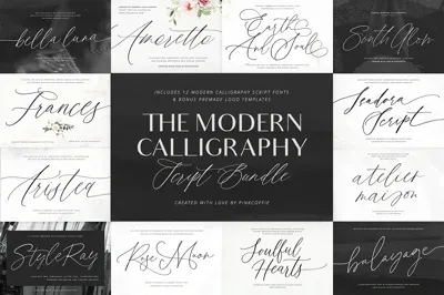 The Modern Calligraphy Script Bundle Free Download