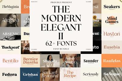 The Modern Elegant Font Bundle 2 Free Download