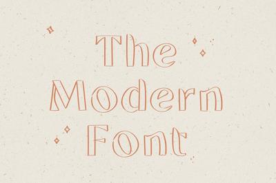 The Modern Font / sketched style Free Download