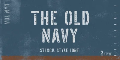 The Old Navy Font