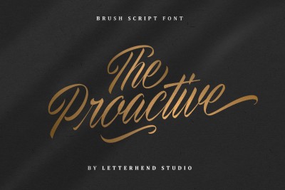 The Proactive Script Font