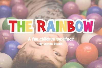 The Rainbow - Cute Display Font