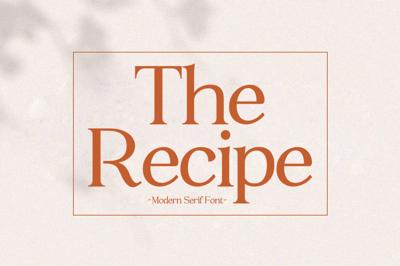 The Recipe - Luxury Serif Font Free Download