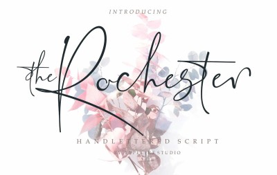 the Rochester // Beatiful Signature Font