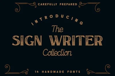 The Sign Writer Collection Font