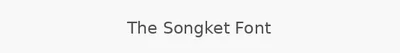 The Songket Font