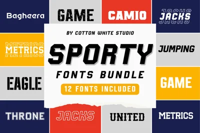 The Sporty Font Bundle