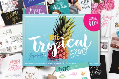 The Tropical - 5 Fonts