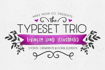 The TypeSet Trio + Illustrations Free Download