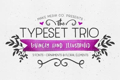 The TypeSet Trio + Illustrations