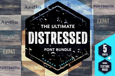 The Ultimate Distressed Font Bundle Free Download