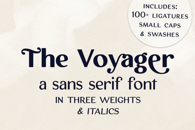 The Voyager ligature font Free Download