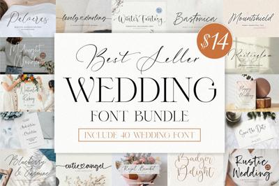 The Wedding Font Bundle! Free Download