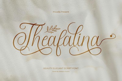 Theafalina - Beauty Elegant Script Font