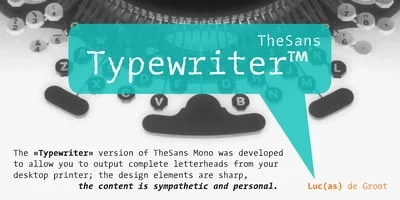 TheSans Typewriter Font