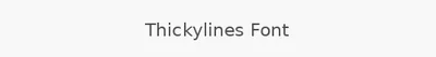 Thickylines Font