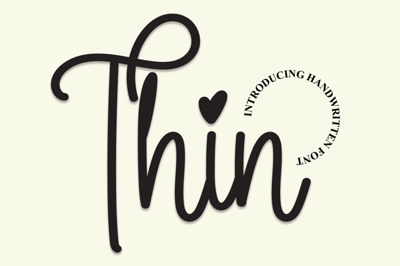 Thin | Script Font Free Download