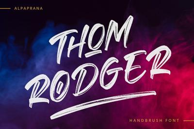 Thom Rodger - Handbrush Font Free Download