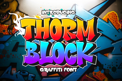 Thorm Block - Graffiti Font Free Download