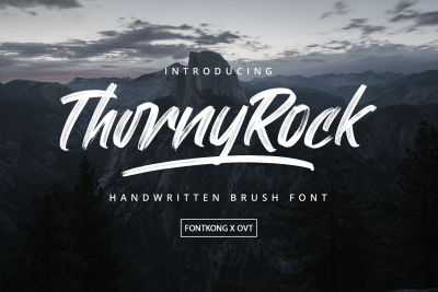 Thorny Rock - Handwritten Brush Font