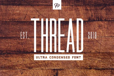 Thread - Ultra Condensed Font