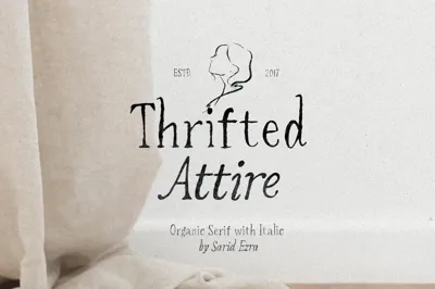 Thrifted Attire - Organic Serif Free Download