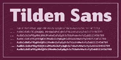 Tilden Sans Font