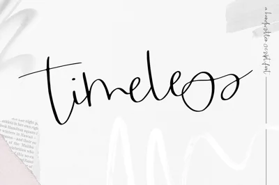 Timeless - Handwritten Script Font