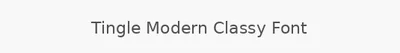 Tingle Modern Classy Font