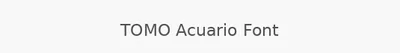 TOMO Acuario Font