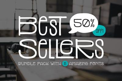 Top 5 Bestselling Fonts Bundle Pack Free Download