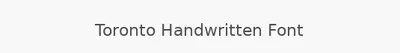 Toronto Handwritten Font