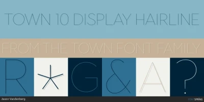 Town 10 Display Font