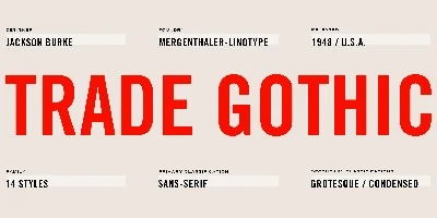 Trade Gothic Font