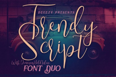 Trendy Script Font Duo