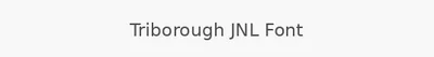 Triborough JNL Font