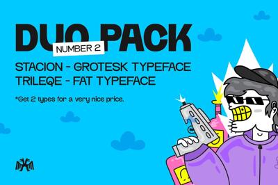 Trileqe + Stacion (Duo Font Pack) Free Download