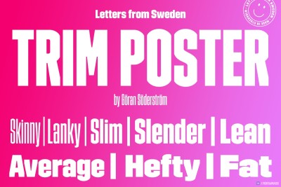 Trim Poster Font