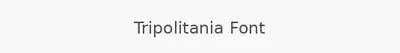 Tripolitania Font